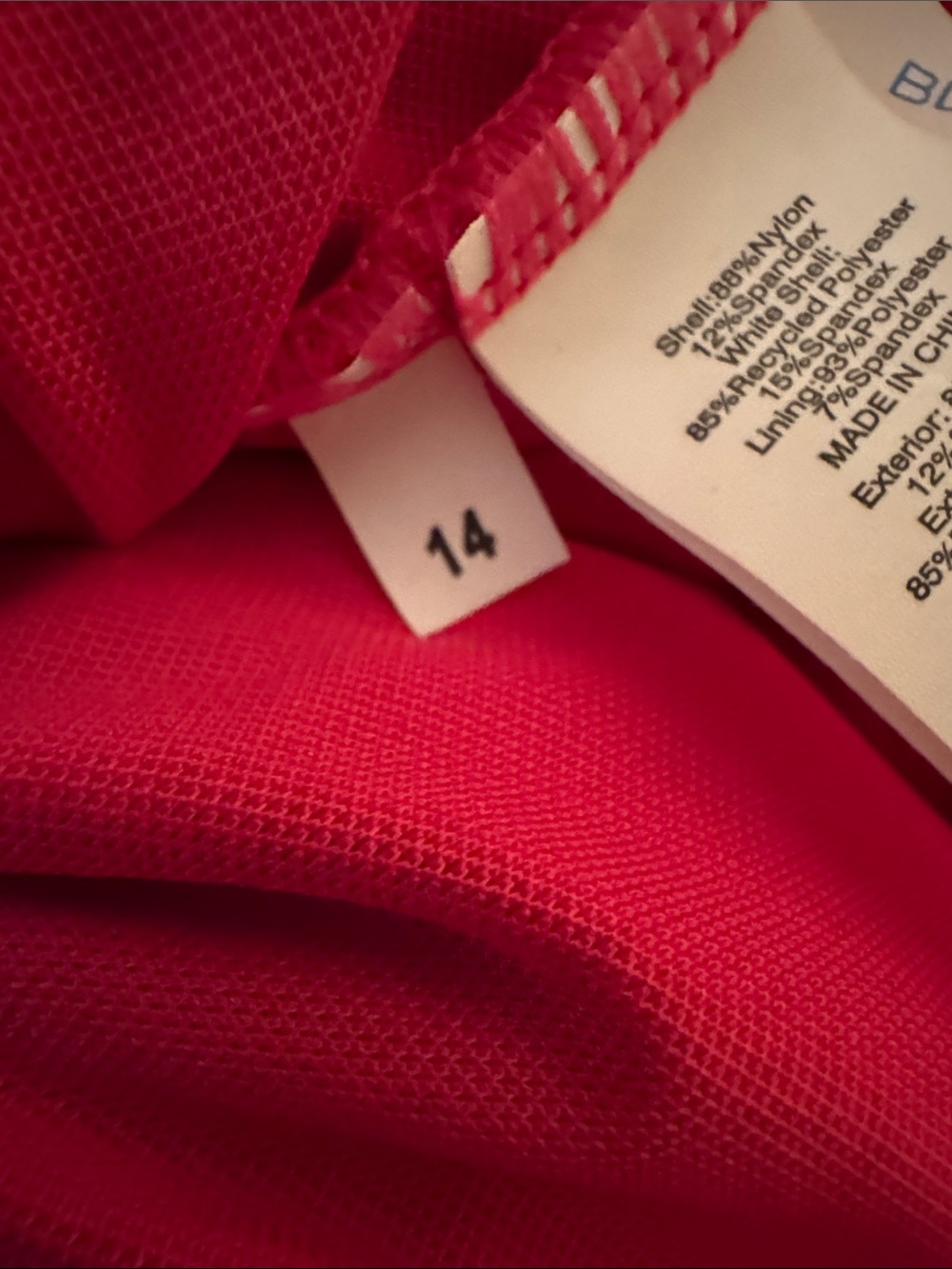 Bleu Rod Beattie pink and white swimsuit. Size 14 - Picture 7 of 8